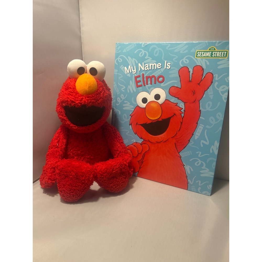 Sesame Street Elmo Plush and My Name Is Elmo Hardcover Book Kohls Cares Set